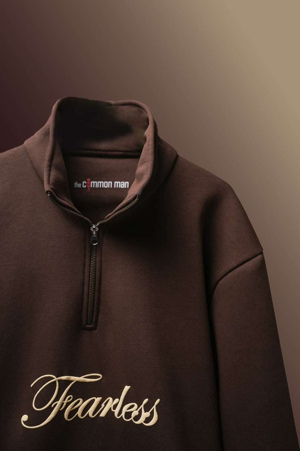Fearless Half-Zip Sweatshirt - Cocoa Brown