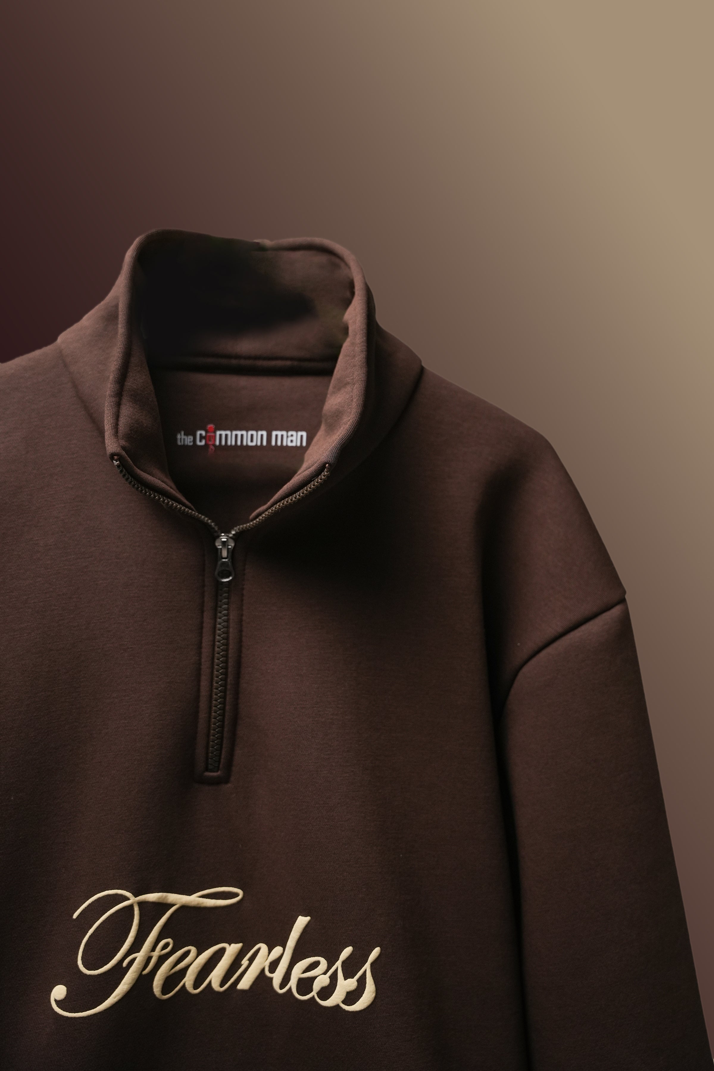 Fearless Half-Zip Sweatshirt - Cocoa Brown