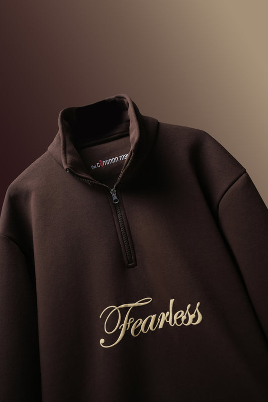 Fearless Half-Zip Sweatshirt - Cocoa Brown