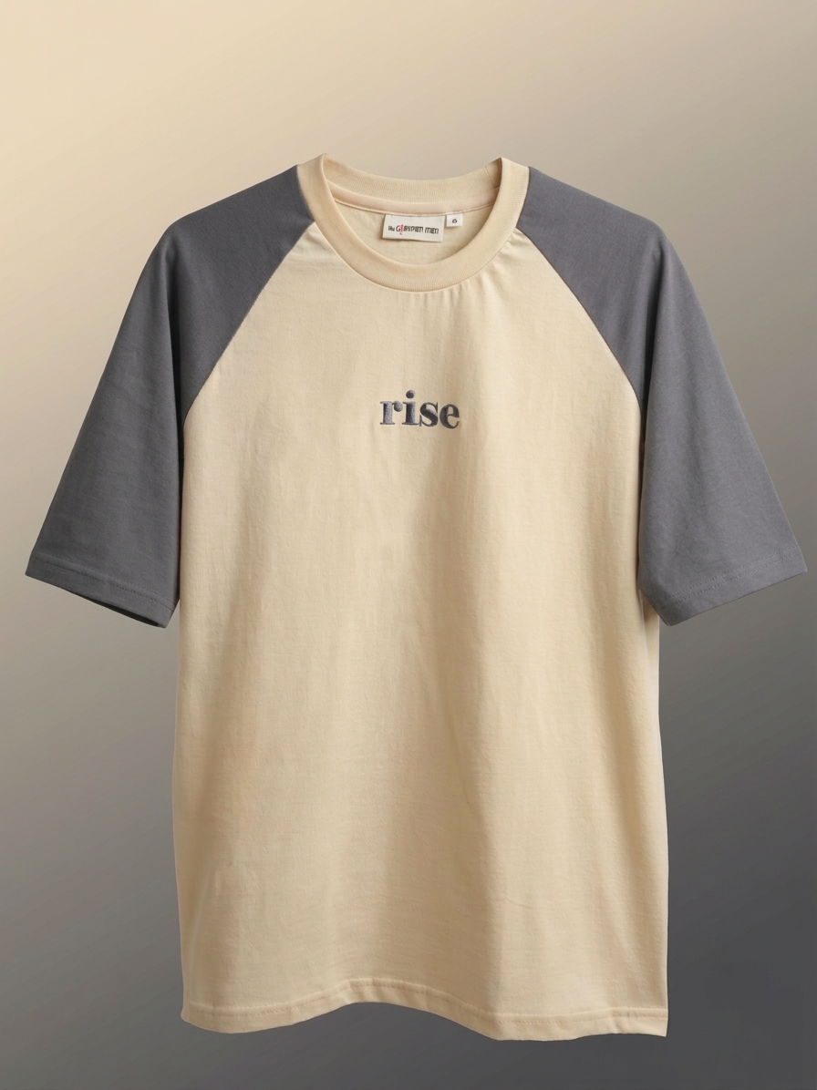 Raglan Tee – Sand/Slate