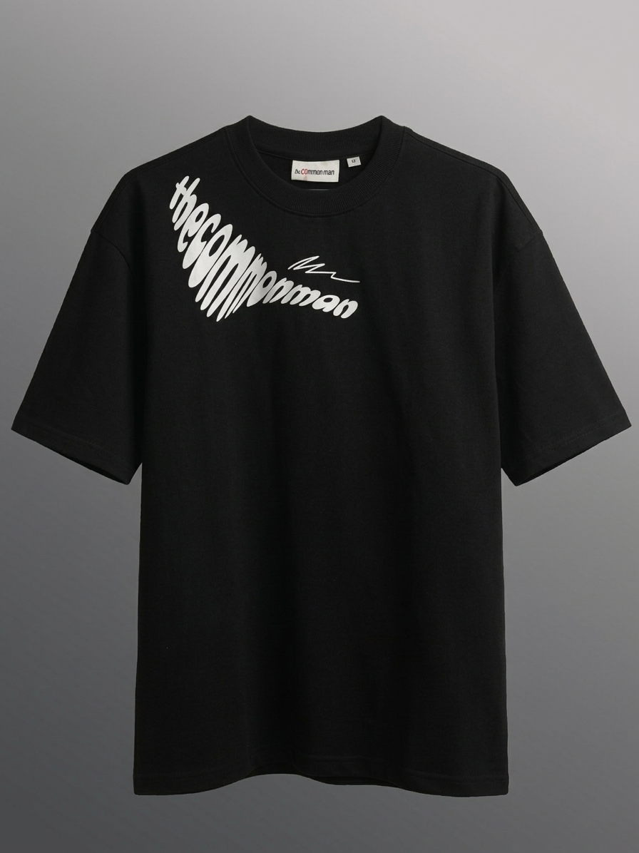 'The Common Man' Signature 2.0 Black Tee